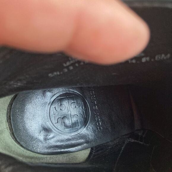 Tory Burch Black Suede Leather Cap-Toe Booties | Parisian Street Style Fall Edit - Picture 15 of 16